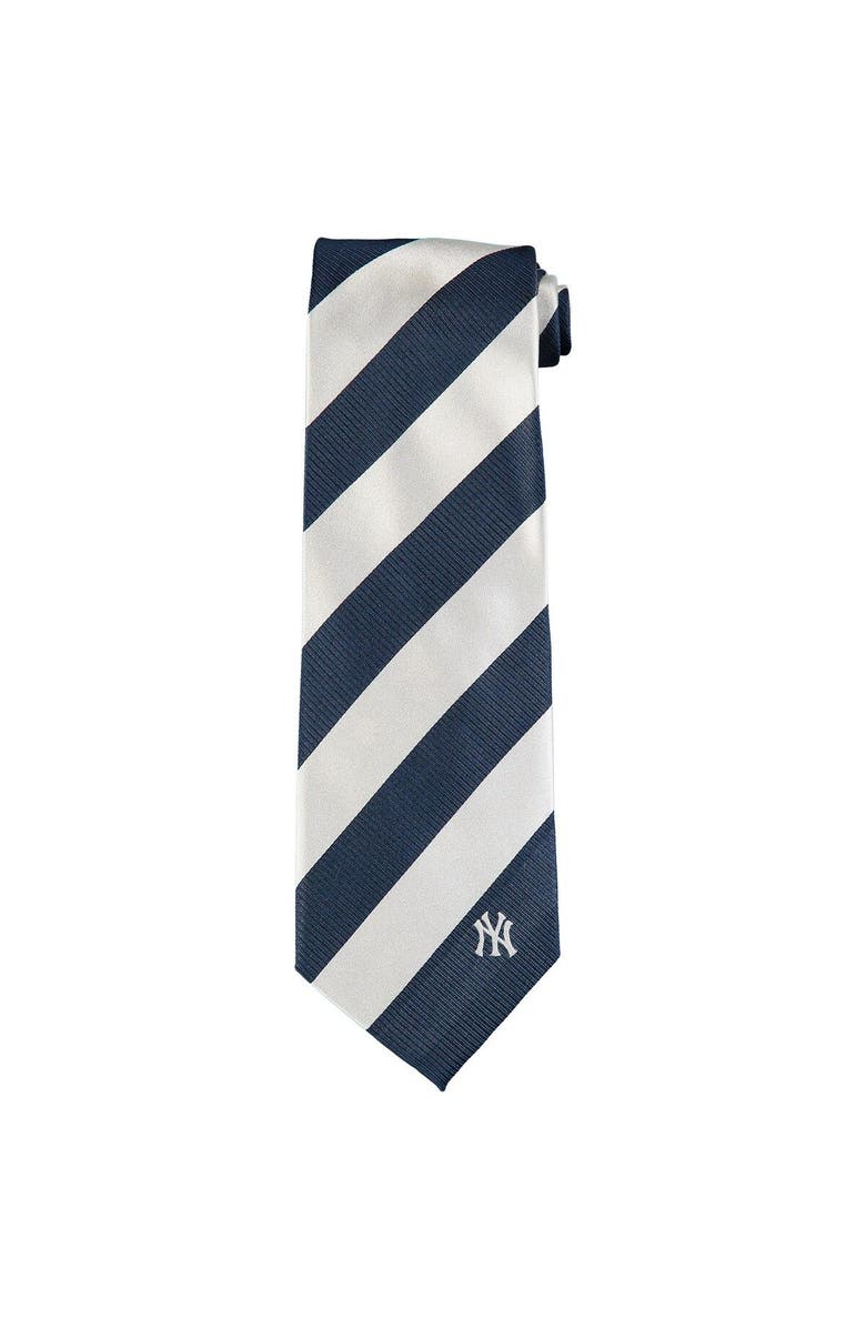 EAGLES WINGS Men's New York Yankees Regiment Woven Silk Tie, Main, color, 