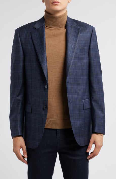 Peter Millar Flynn Classic Fit Plaid Wool Sport Coat