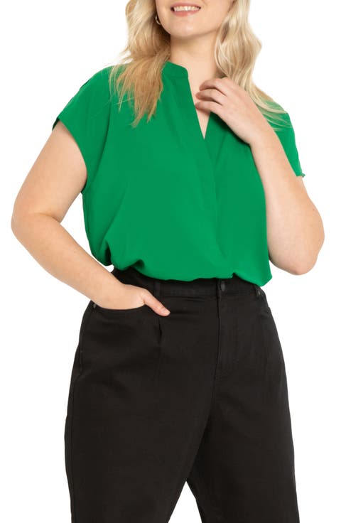 Notch Collar Blouse