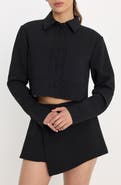 Good American Luxe Crop Jacket