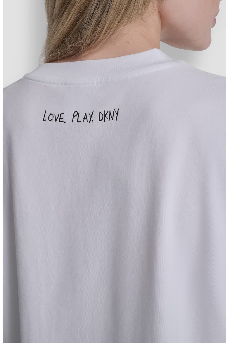 Embroidered 1989 Notebook Scribbles Graphic T-Shirt, Alternate, color, WHITE