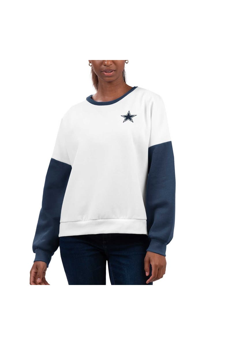 G-III 4HER BY CARL BANKS Women's G-III 4Her by Carl Banks White Dallas Cowboys A-Game Pullover Sweatshirt, Alternate, color, 