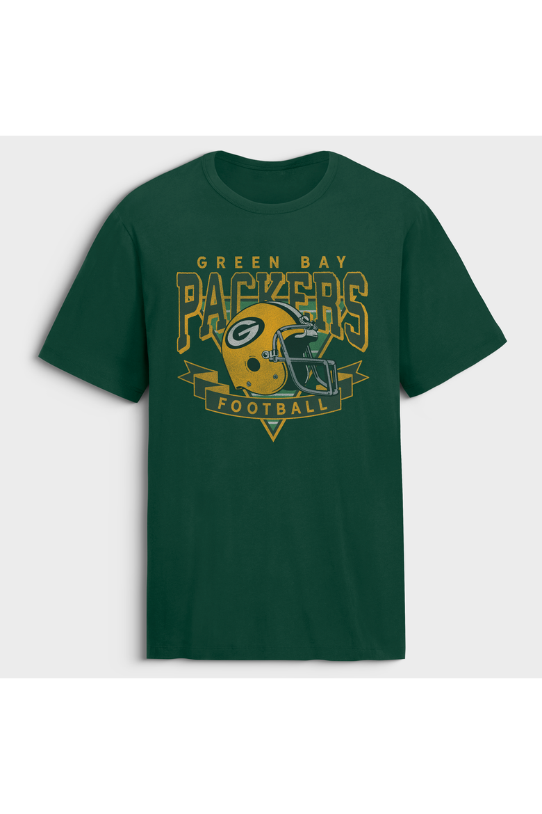 Men's Fanatics Green Green Bay Packers Old Fashion Rushing Legacy Cotton T-Shirt, Main, color, Green