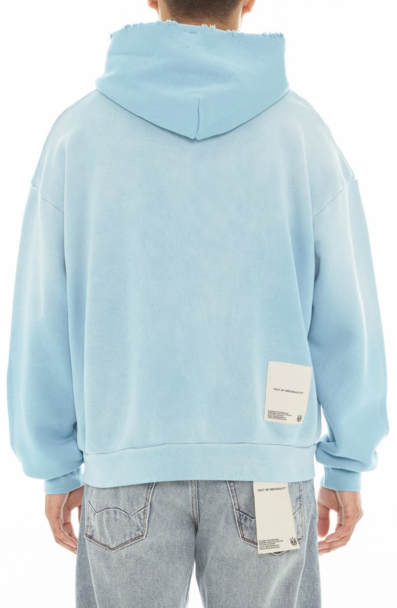 Cult of Individuality Core Distressed French Terry Pullover Hoodie, Alternate, color, 
