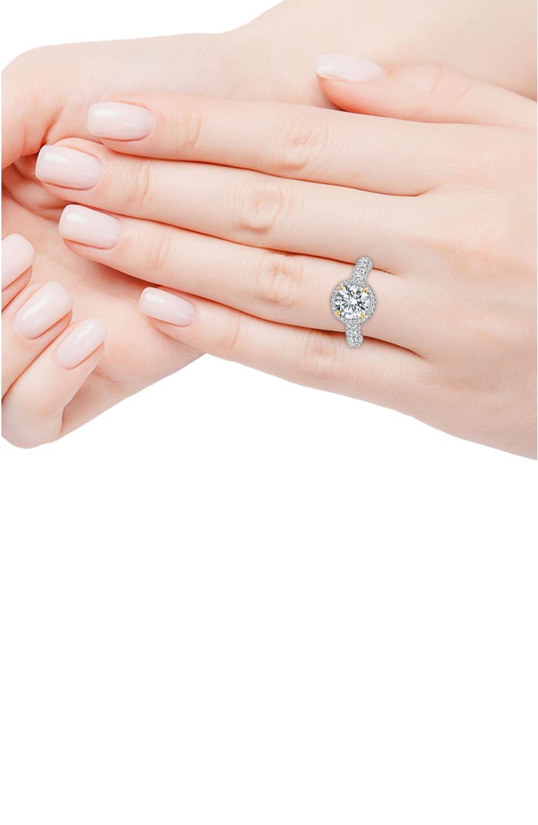 Bliss Diamond Certified 4.00Ct Diamond Engagement Ring 14k Gold Lab Grown, Alternate, color, 