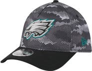 New Era Men's New Era Black Philadelphia Eagles Camo A-Frame 39THIRTY Flex Hat