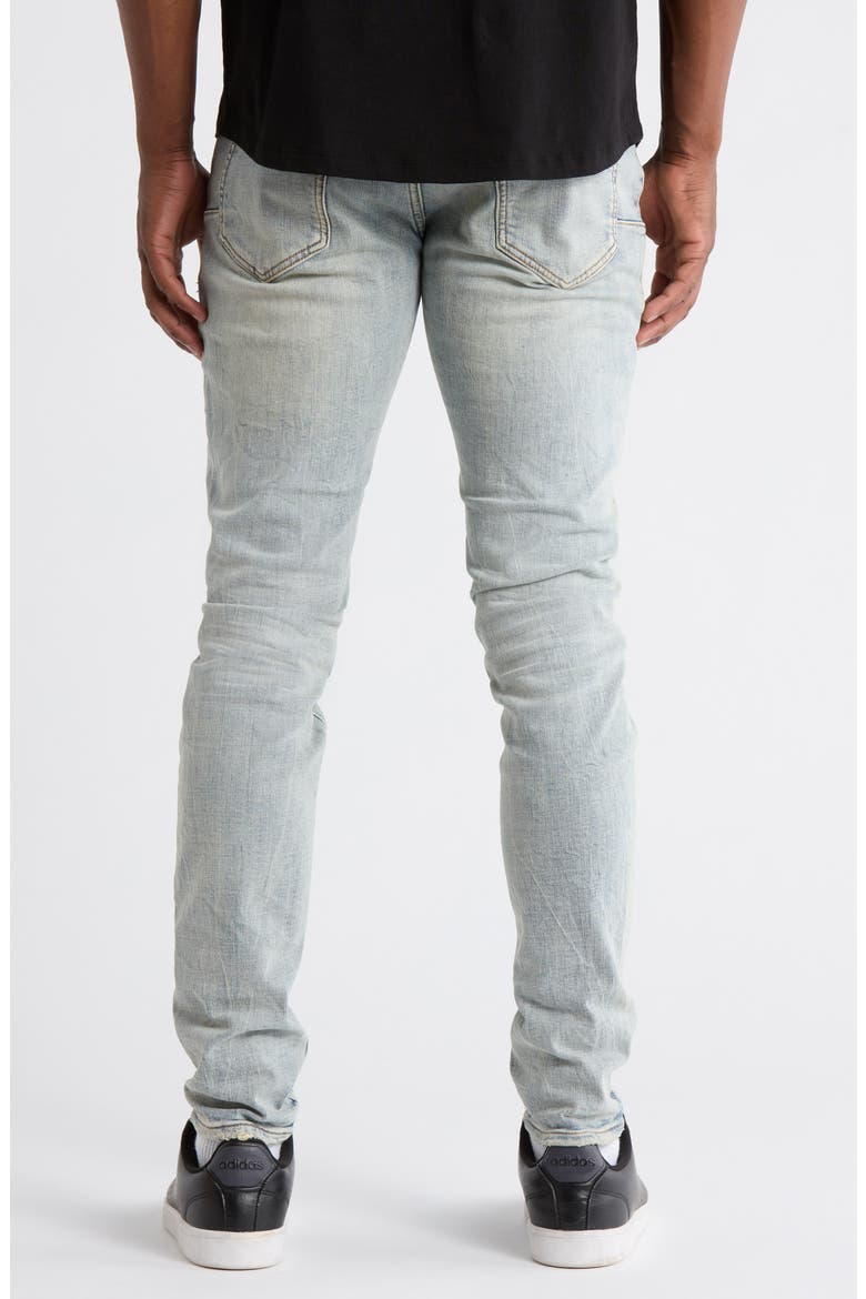 P001 Fade Down Skinny Jeans, Alternate, color, LIGHT INDIGO