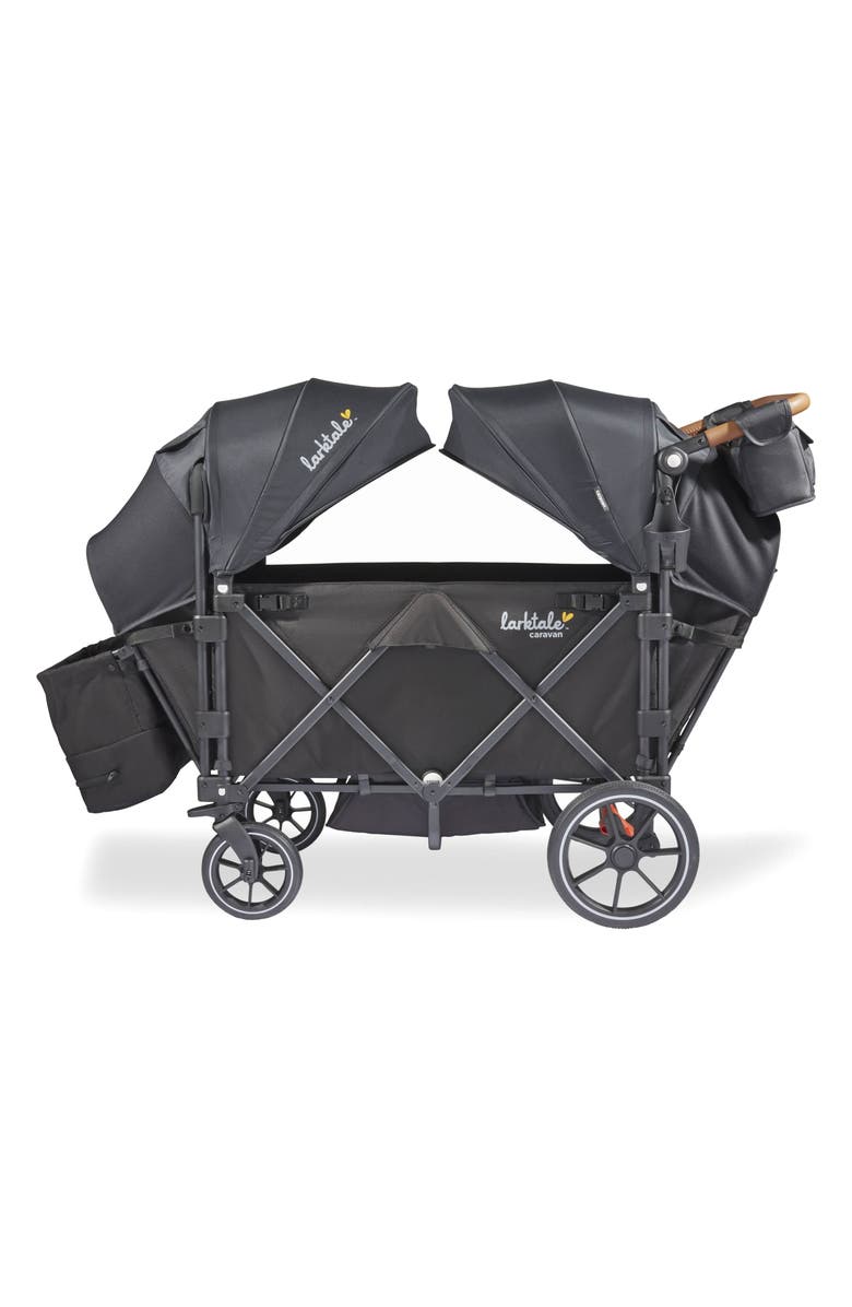 Larktale caravan Quad Stroller Wagon, Main, color, Byron Black