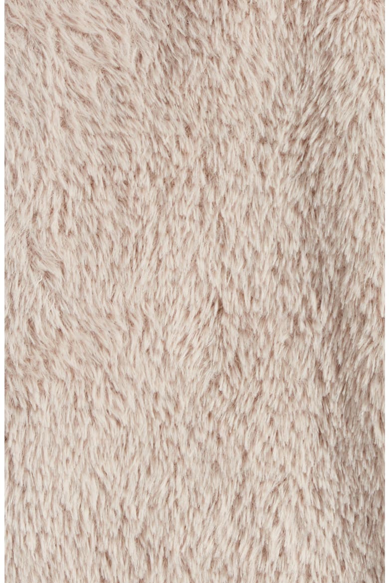Nestle Faux Fur Throw Blanket, Alternate, color, TAN THREAD