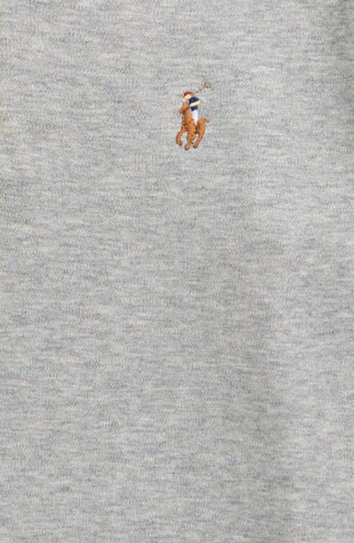 Polo Ralph Lauren Big Boys Cotton Interlock Quarter-zip Pullover Shirt In Gray