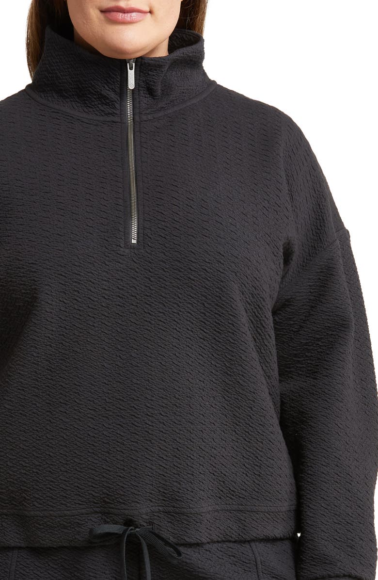 Zella Revive Half Zip Pullover Sweatshirt, Alternate, color,