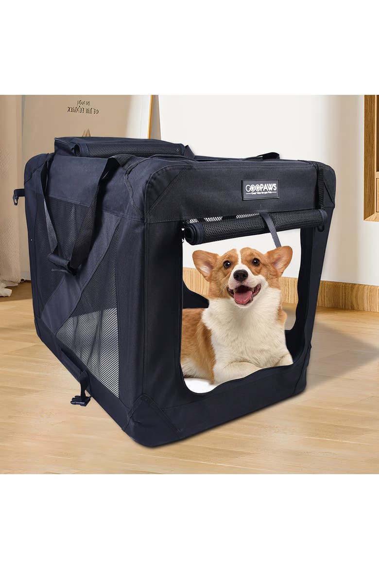 Soft Pet Crate 30", 50Lb Capacity, Alternate, color, Multicolored