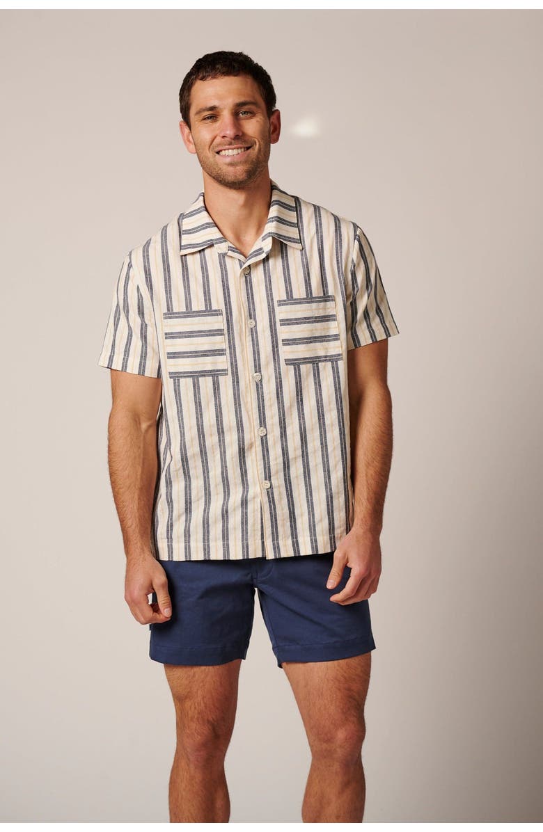 LEISURE LAB Catalina Button Up, Alternate, color, Blue Stripes