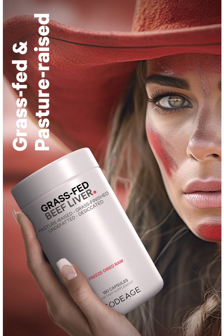 Grass-Fed Beef Liver Glandular Supplement, Alternate, color, White