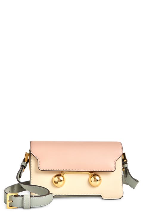 Mini Trunkaroo Colorblock Leather Shoulder Bag