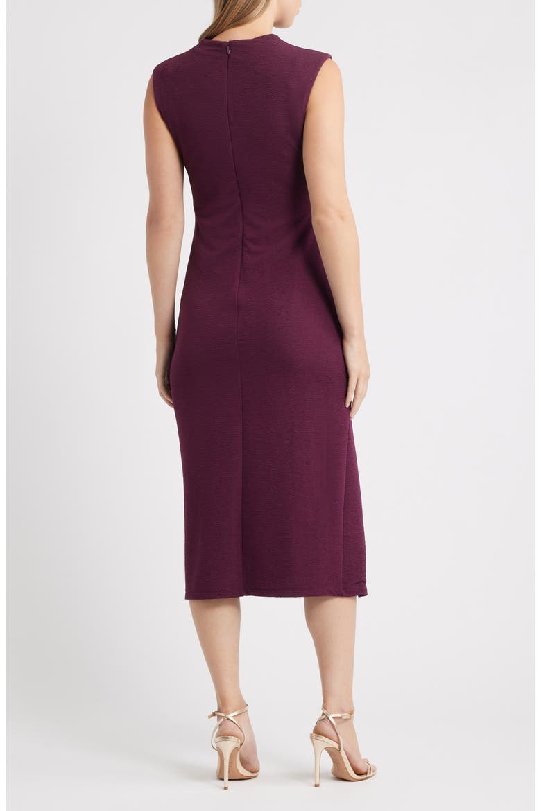 Cowl Neck Sleeveless Midi Dress, Alternate, color, DARK CHIANTI