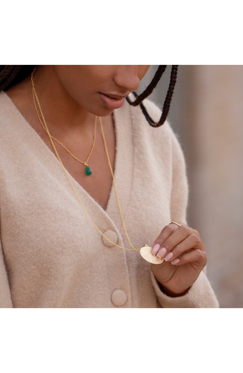 Monica Vinader Rolo Chain Necklace, Alternate, color, Yellow Gold