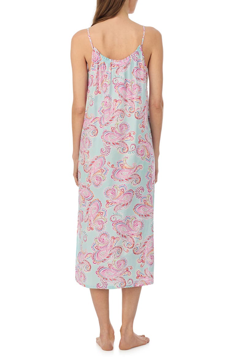 Floral Cotton Blend Nightgown, Alternate, color, MULTI PAISLEY