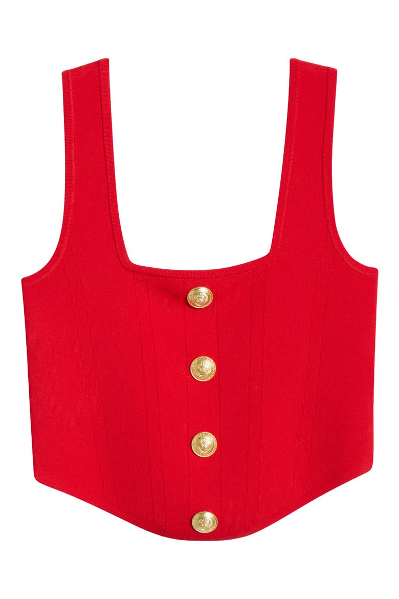 Saga Square Neck Tank, Alternate, color, SCARLET RE