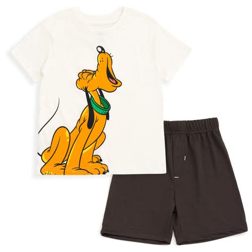 Disney Mickey Mouse & Friends T-shirt & Mesh Shorts Set In Multi