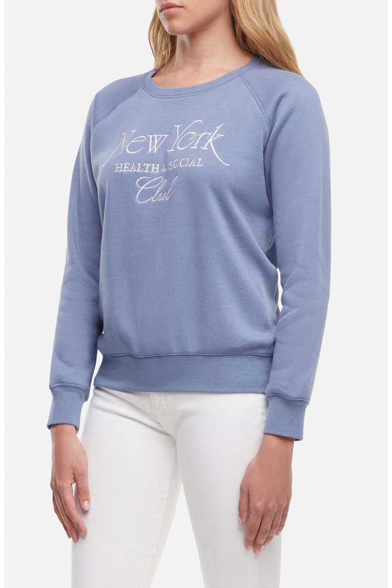 Keely NYC Health Embroidered Graphic Sweatshirt, Alternate, color, BLUE