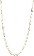 Argento Vivo Sterling Silver Paper Clip Chain Necklace