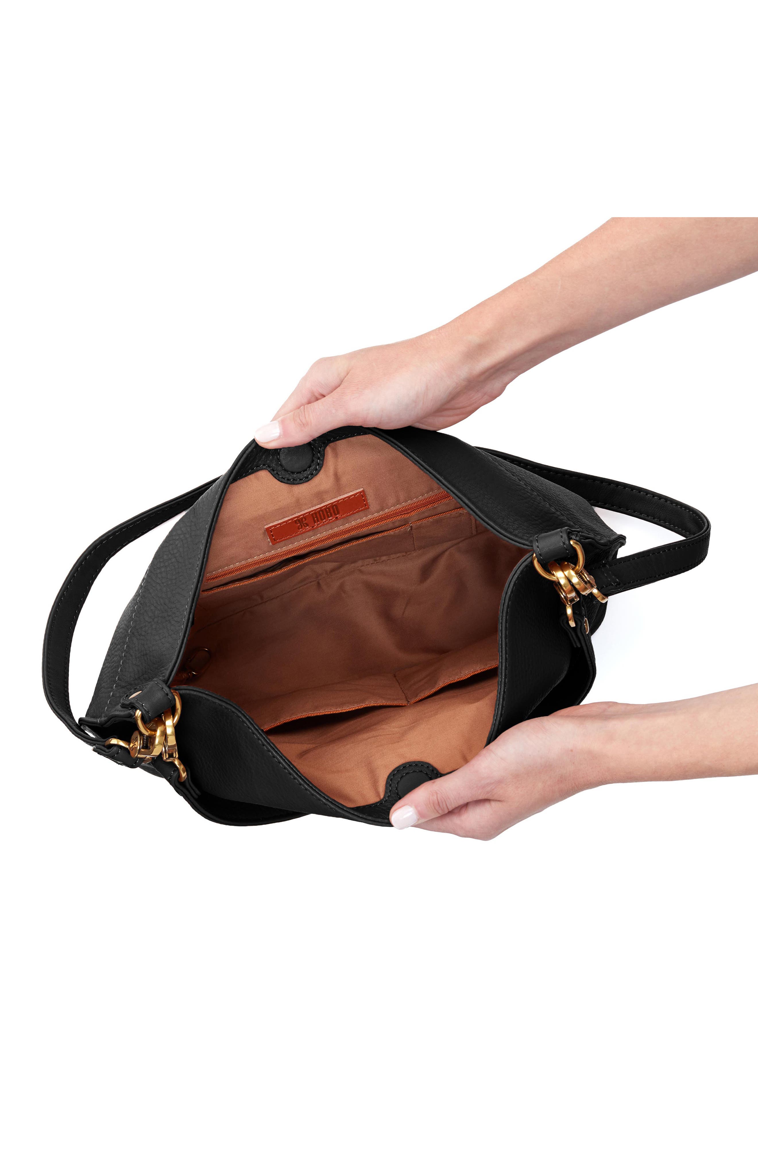 HOBO Pier Leather Tote, Alternate, color, Black