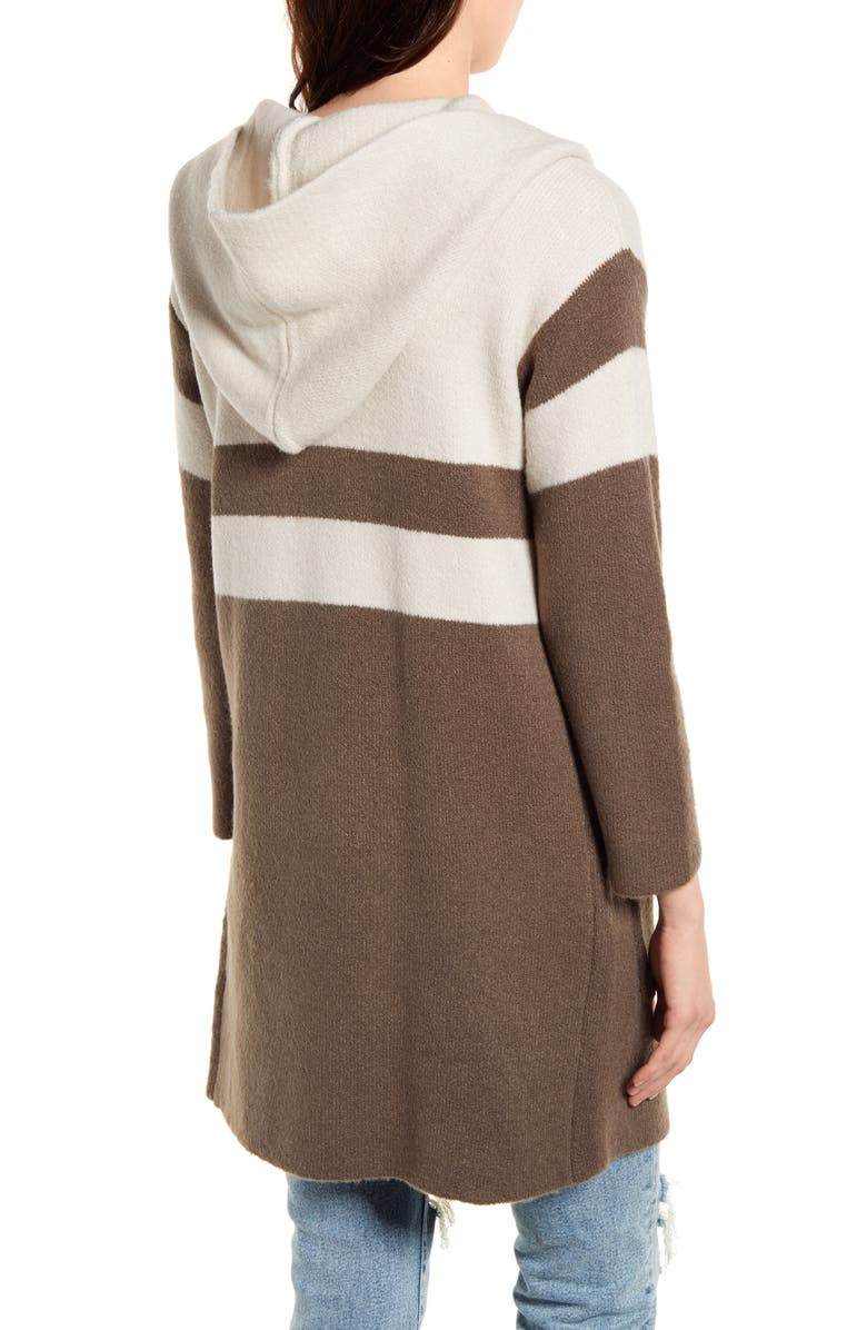 Lulus Carlsbad Hooded Cardigan Sweater, Alternate, color,