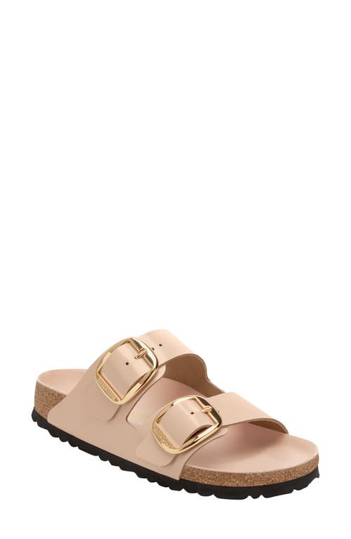 Shop Birkenstock Arizona Big Buckle Slide Sandal In New Beige