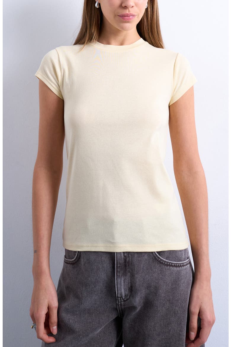 Everyday Cotton T-Shirt, Main, color, BUTTERMILK