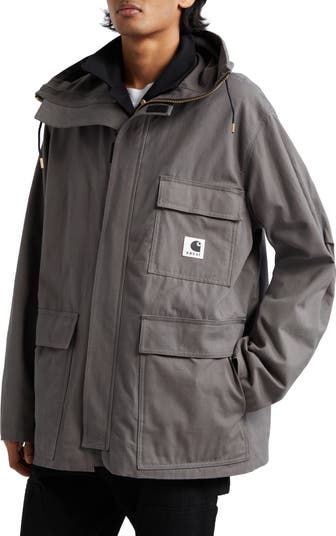 Sacai Carhartt WIP Reversible Cotton Canvas Coat | Nordstrom