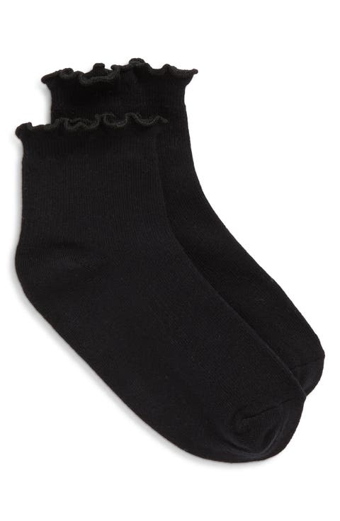 Billie Ruffle Mid Crew Socks