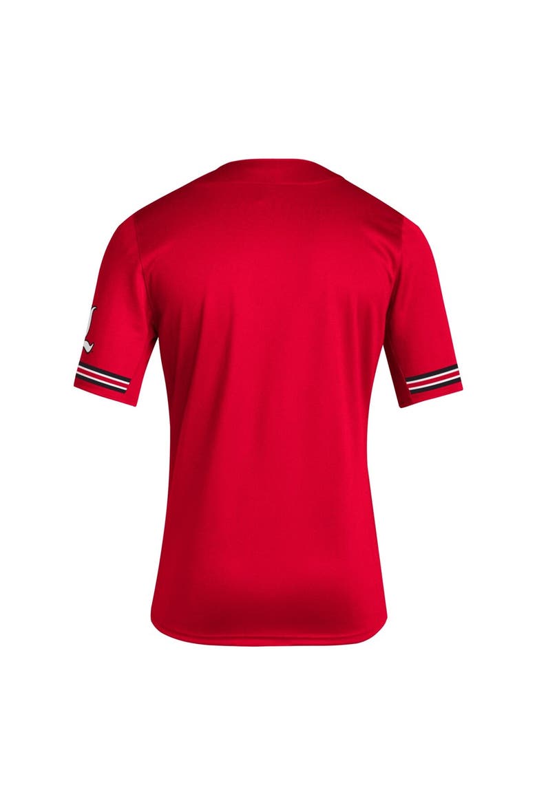 Men's adidas Red Louisville Cardinals Reverse Retro Replica Baseball Jersey, Alternate, color, Red
