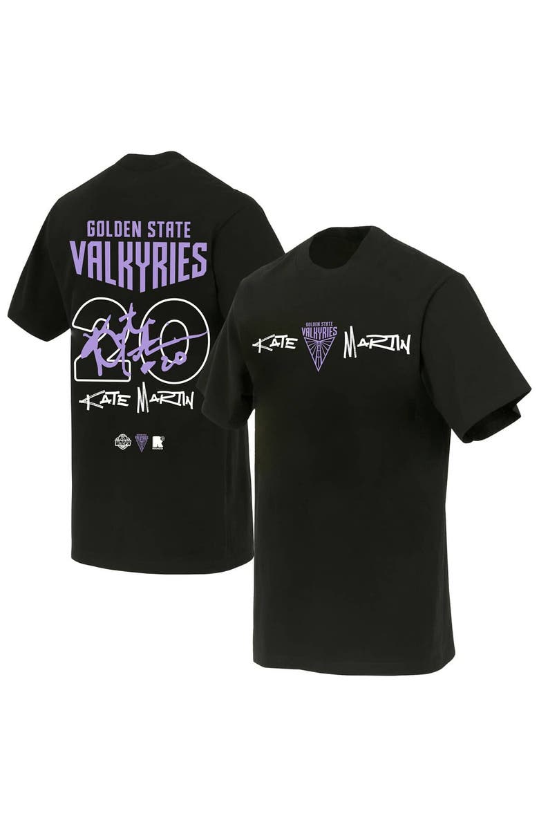 round21 Unisex round21 Kate Martin Black Golden State Valkyries Launch Name & Number T-Shirt, Alternate, color, Black