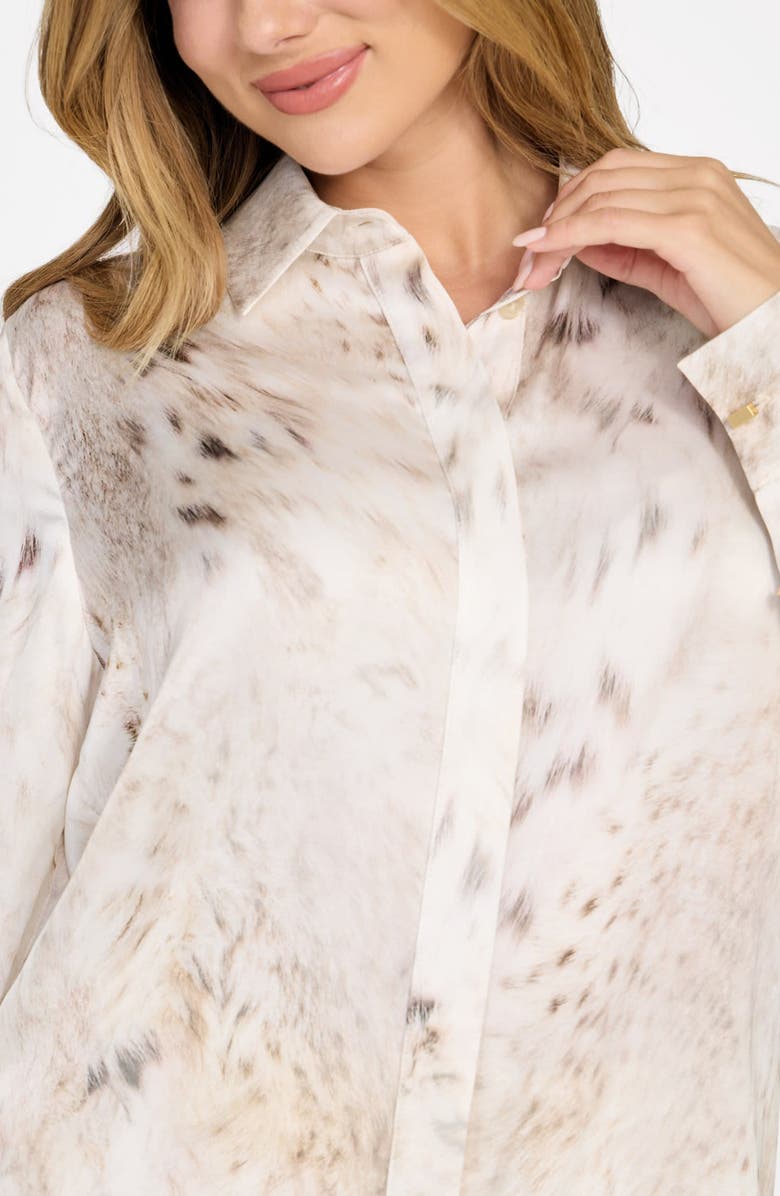 Marciano New Melissa Paisley Button-Up Shirt, Alternate, color, White Multi