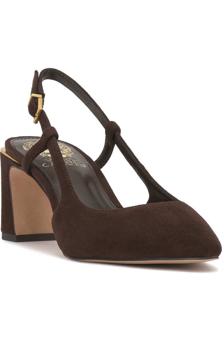 Vince Camuto Haslie Slingback Sandal, Main, color, Brownie Torano Suede