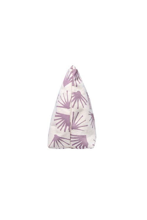 Dance Happy Ginkgo Cosmetic Bag In Dusty Orchid