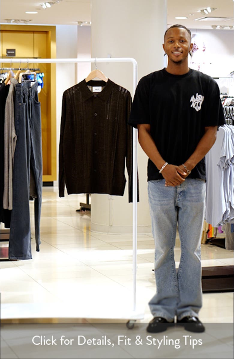 Thor Pointelle Wool Blend Cardigan, sales video thumbnail