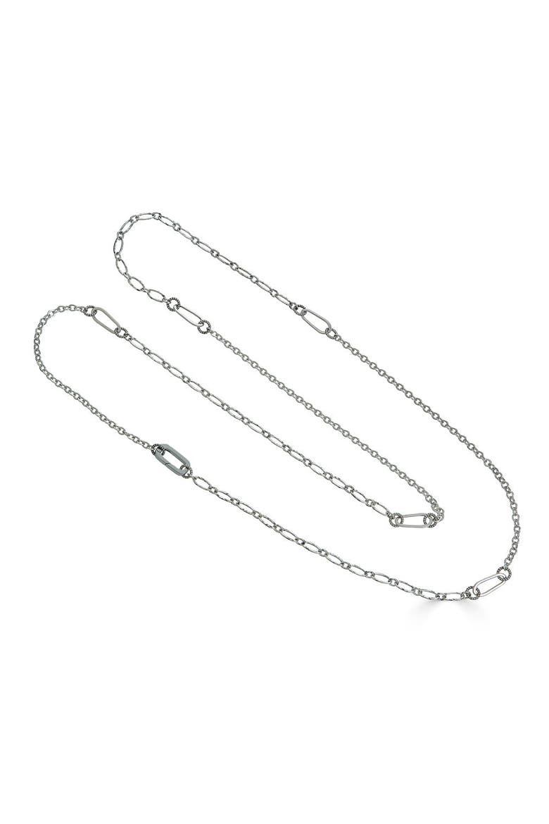 Delicate Long Layering Necklace, Alternate, color, Silver