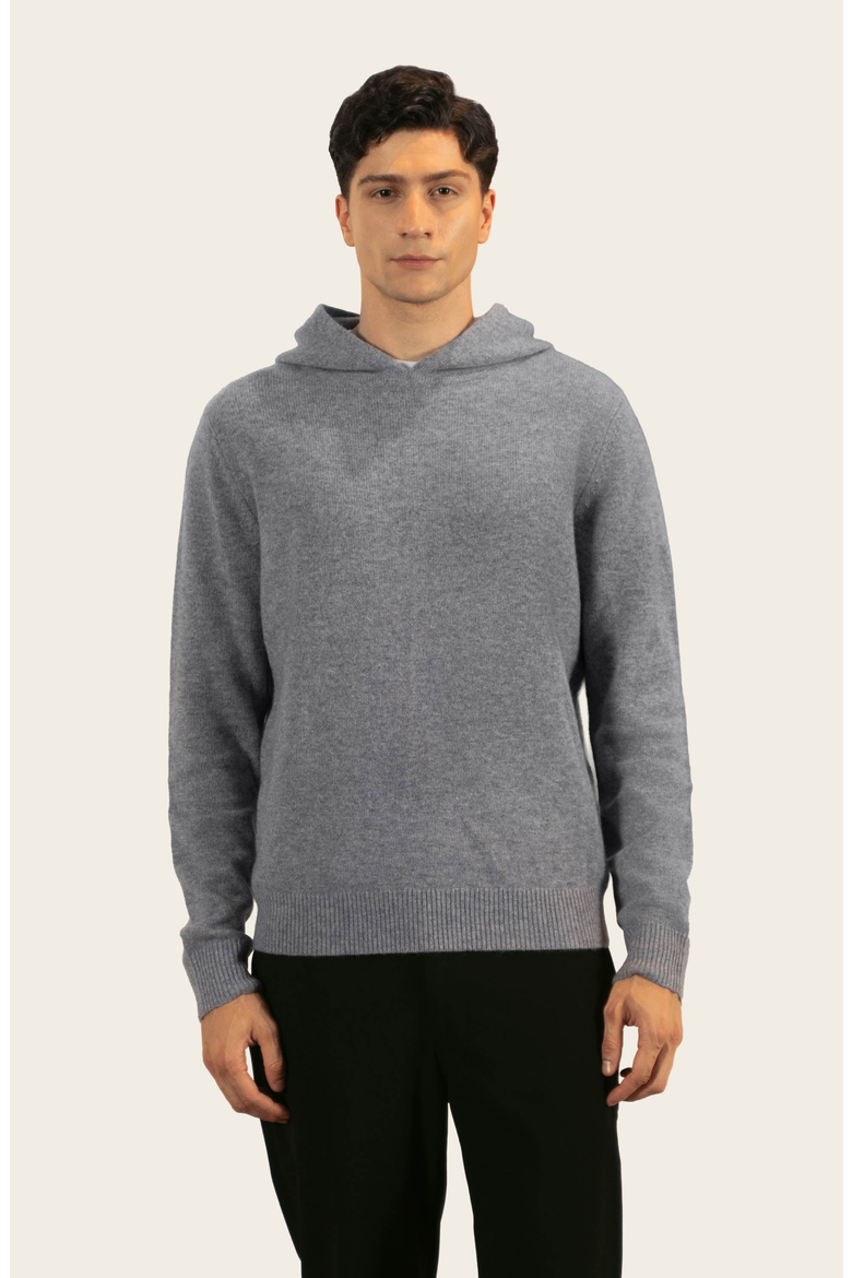 Jasper Cashmere Hoodie, Main, color, Heather Gray
