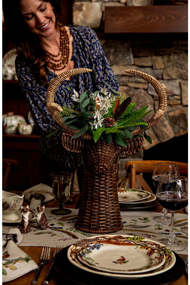 Devon Will Stag Vase, Alternate, color, BROWN