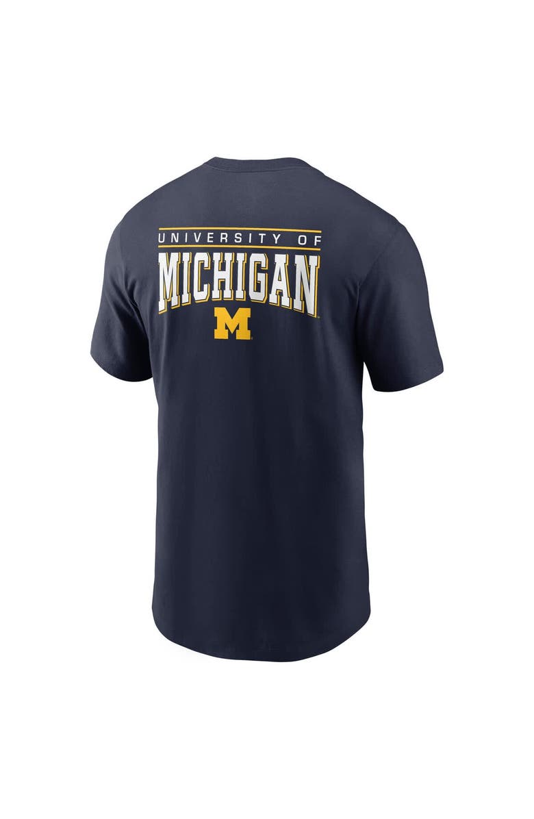 Jordan Brand Men's Jordan Brand Navy Michigan Wolverines 2-Hit T-Shirt, Alternate, color, Navy