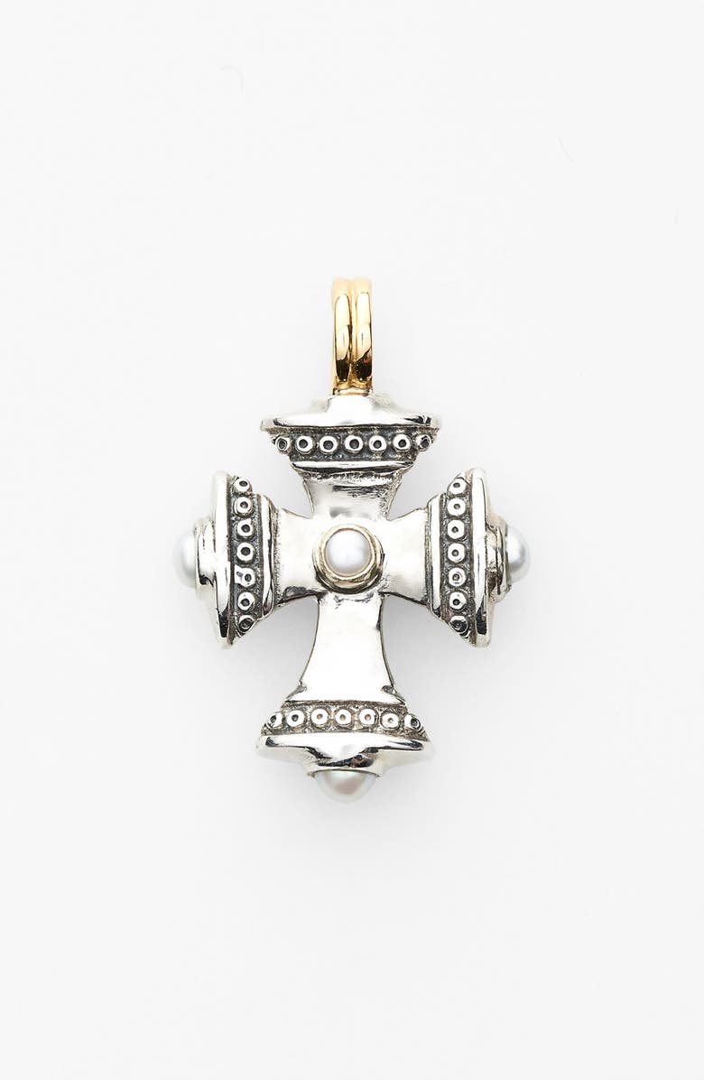 Konstantino 'Kassandra' Small Maltese Cross Pendant, Main, color, 