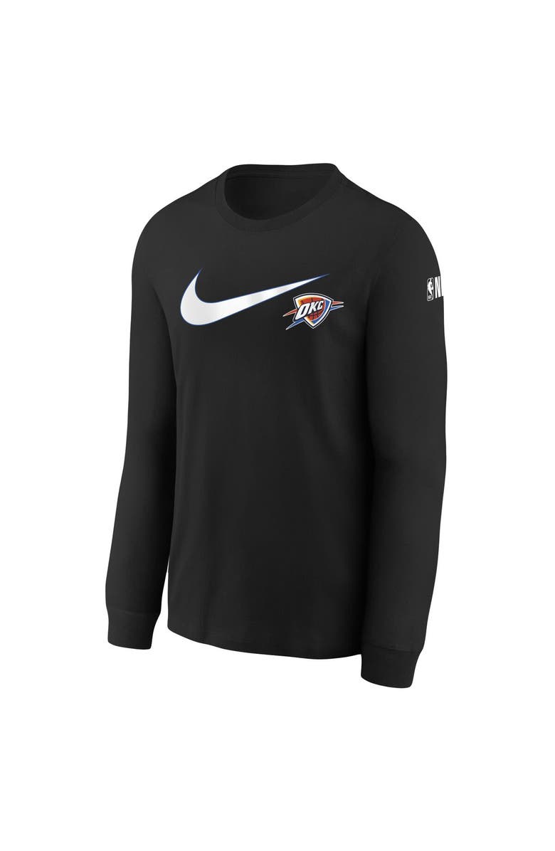 Nike Youth Nike Black Oklahoma City Thunder Swoosh Long Sleeve T-Shirt, Alternate, color, 