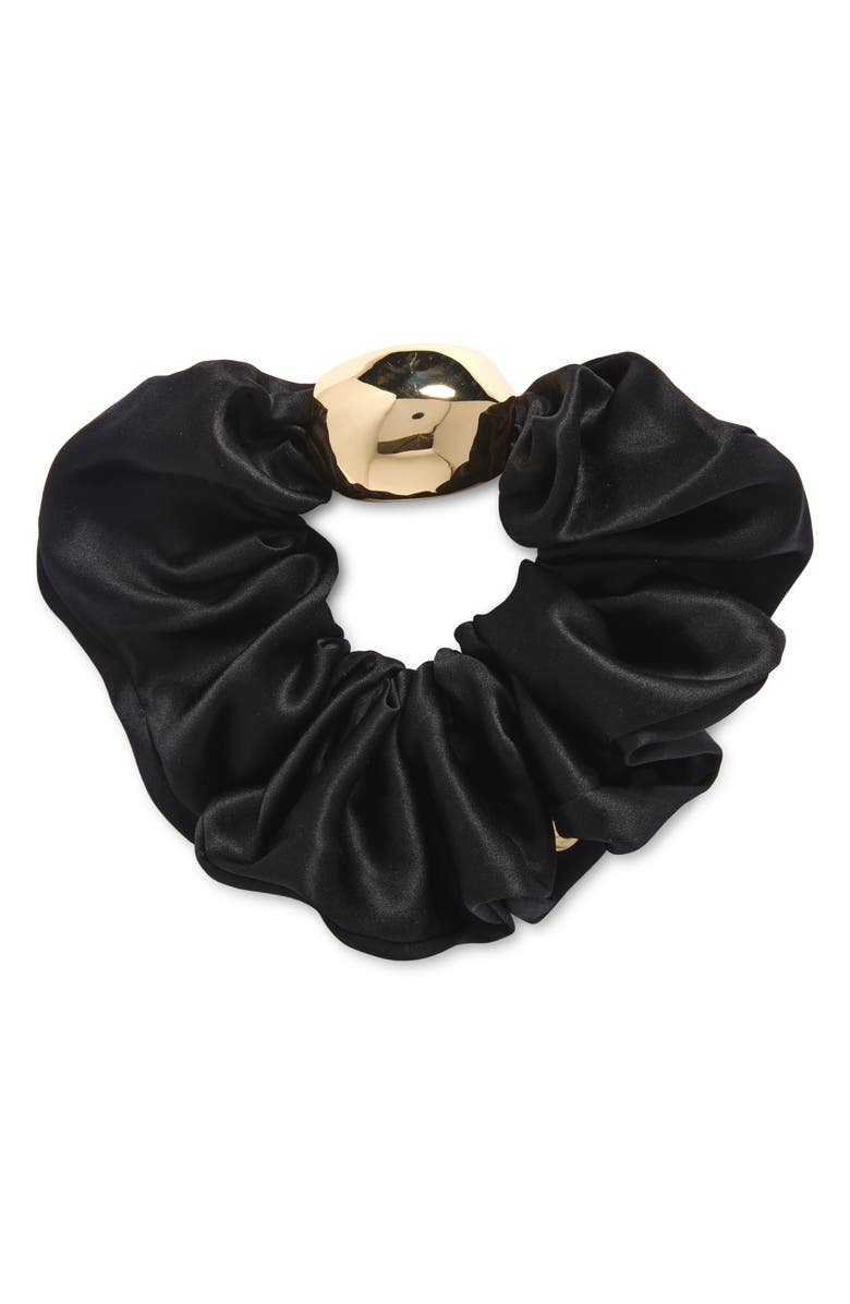 LELET NY Inara Pendant Oversize Scrunchie, Main, color, Black