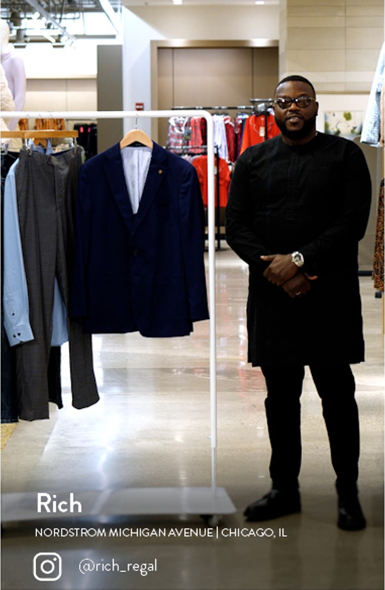 Excursionist Flex Water Resistant Wool & Silk Sport Coat, sales video thumbnail