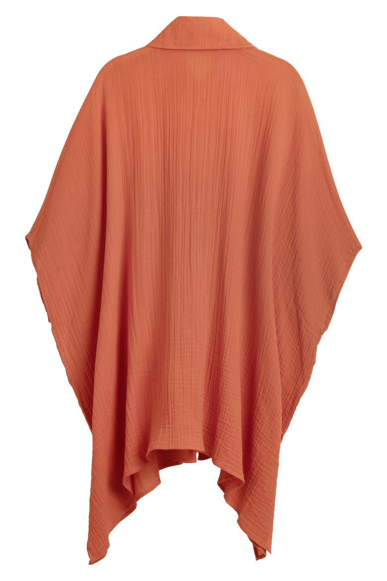 Oversize Cover-Up Shirt, Alternate, color, RED