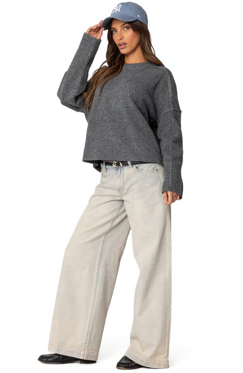 EDIKTED EDIKTED SHIRLEY OVERSIZE CREWNECK SWEATER 