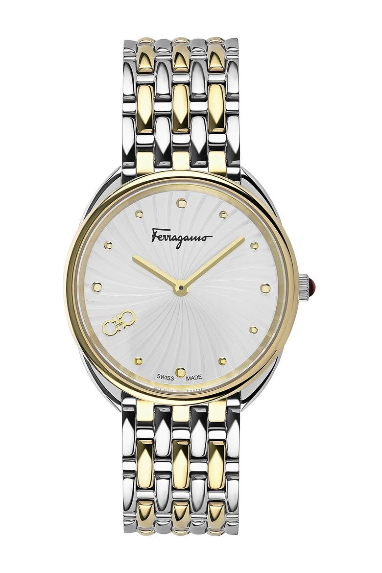 Women's Cuir Watch, 34mm, Main, color, TWO TONE