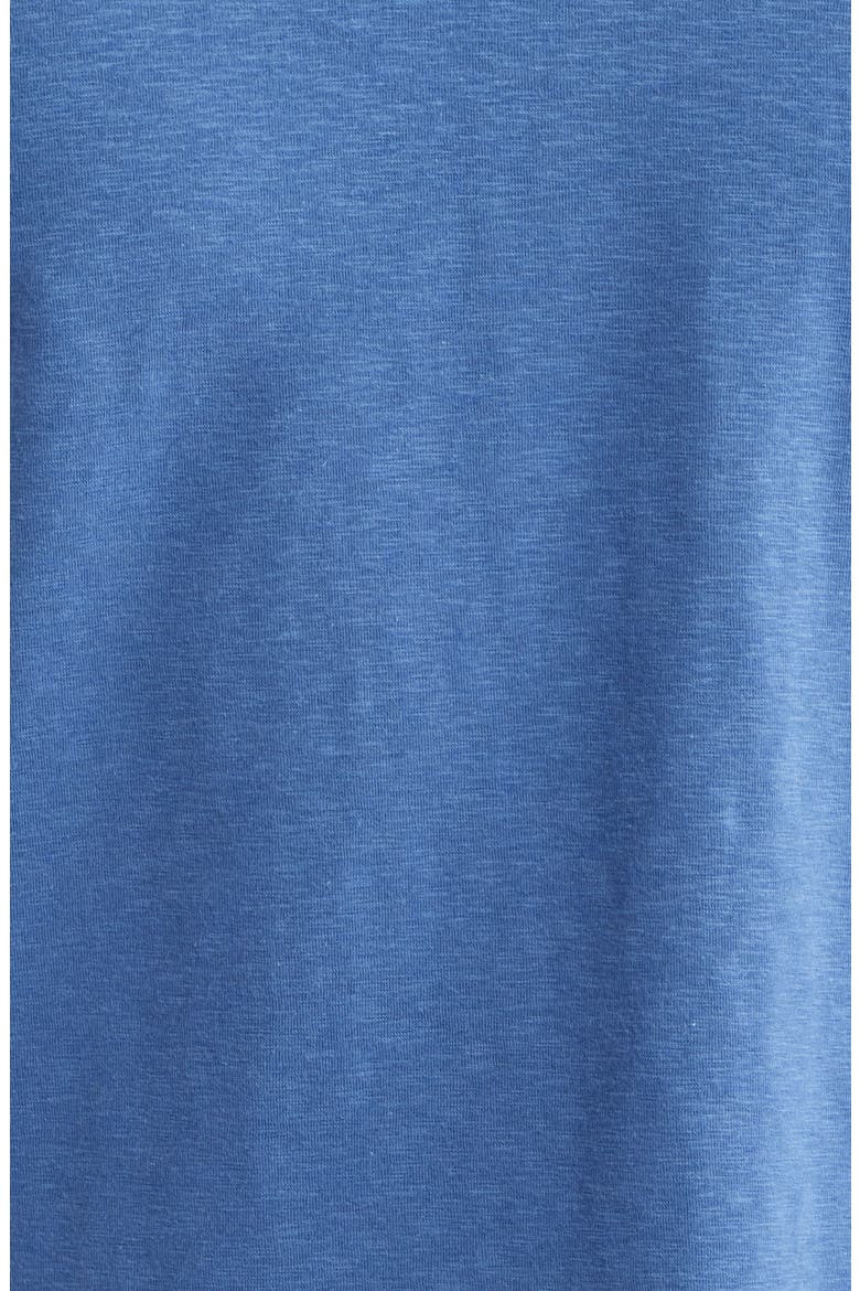 Asher Black Slub Stretch Cotton & Modal T-Shirt, Alternate, color, MED BLUE